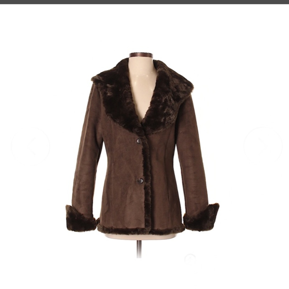 Calvin Klein faux fur jacket